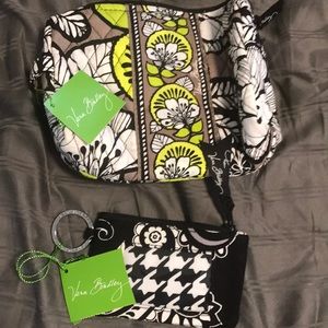 Vera Bradley medium cosmetic bag-citron/zip ID
